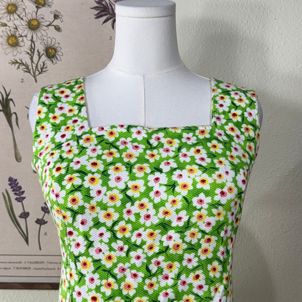 Vintage 90s Y2k Floral Mini Dress Retro Mod Cottage Whimsy Twee 70s Style 2X 20 - Picture 3 of 5